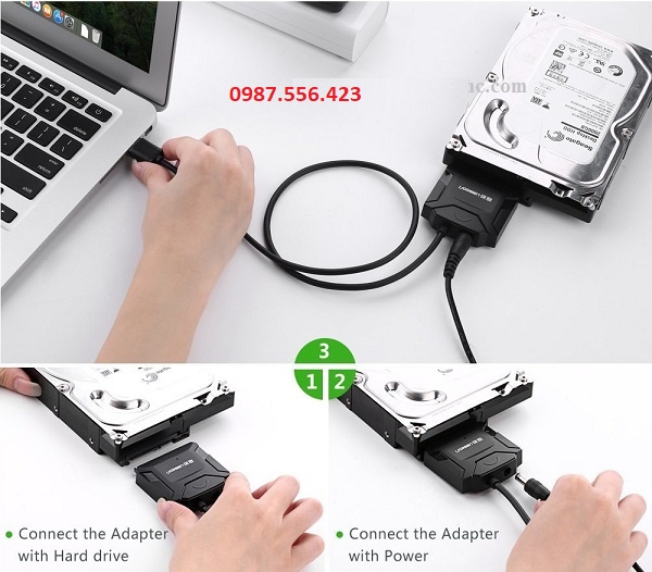 Dây ,Cáp chuyển đổi usb sang sata 3.0 Ugreen 20231 chính hãng